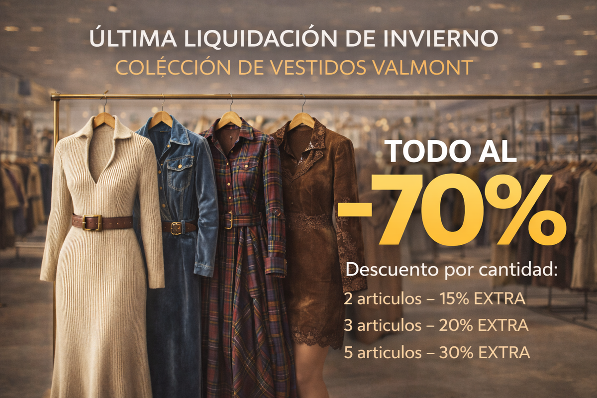 LIQUIDACIÓN VESTIDOS 70%