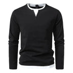 Rubén | Camiseta premium de manga larga en algodón peinado para hombre