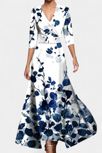 Lauren Vestido Maxi Envolvente Floral