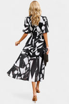 Georgina Vestido Midi Floral con Escote en V