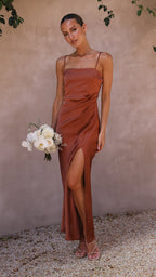 Vestido Maxi Ilana - Cobre