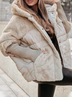 Chaqueta Bomber con Capucha para Mujer