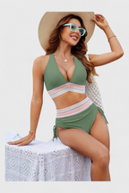 Mireille Conjunto de Bikini con Cintura Alta y Control de Abdomen