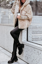 Chaqueta Bomber con Capucha para Mujer