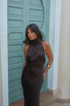 Vestido Vega en marrón