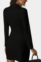 Heidi Vestido Blazer de Doble Botonadura con Corte Estructurado