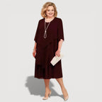 JENIFER – LAYERED MIDI DRESS