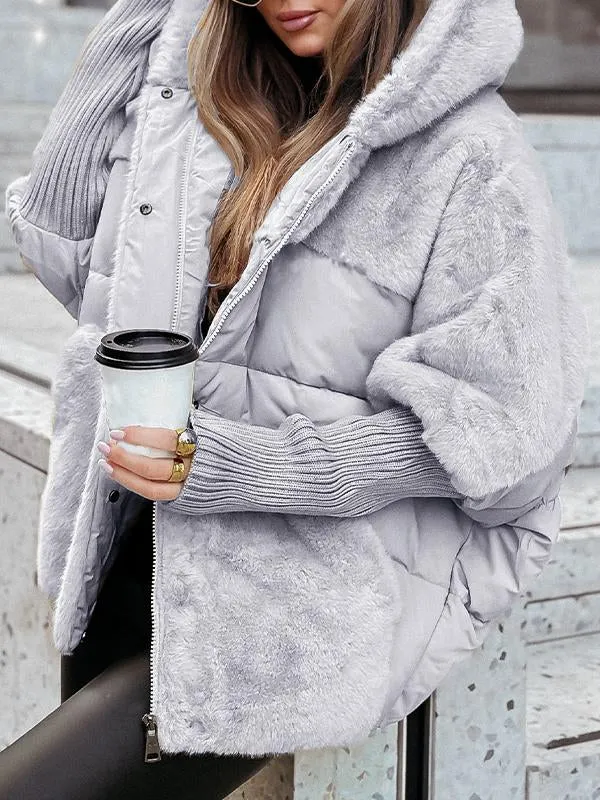 Chaqueta Bomber con Capucha para Mujer