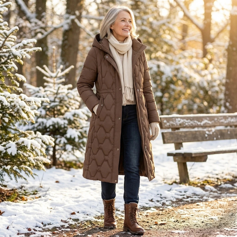 Celestine Edition Luxe | Abrigo largo acolchado