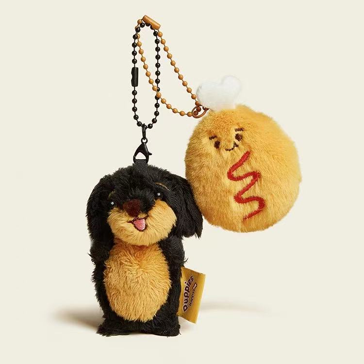 Charm de Peluche Cachorro para Bolso