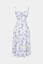 Flora Vestido Midi A-Line con Corsé