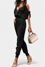 Solene Mono Casual de Hombros Descubiertos con Escote en V