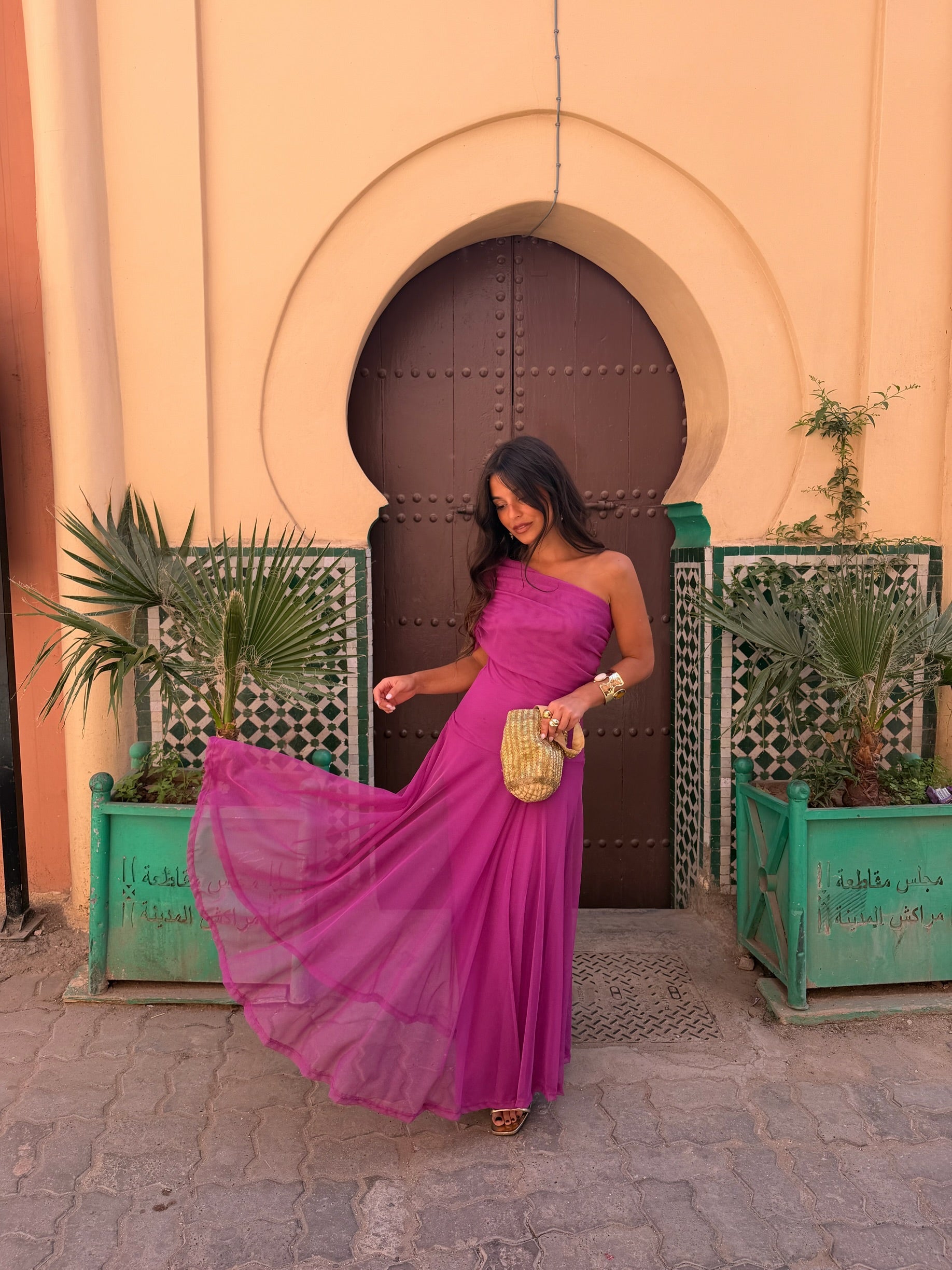 Vestido Toledo en fucsia - Envío del 06/05 al 13/05