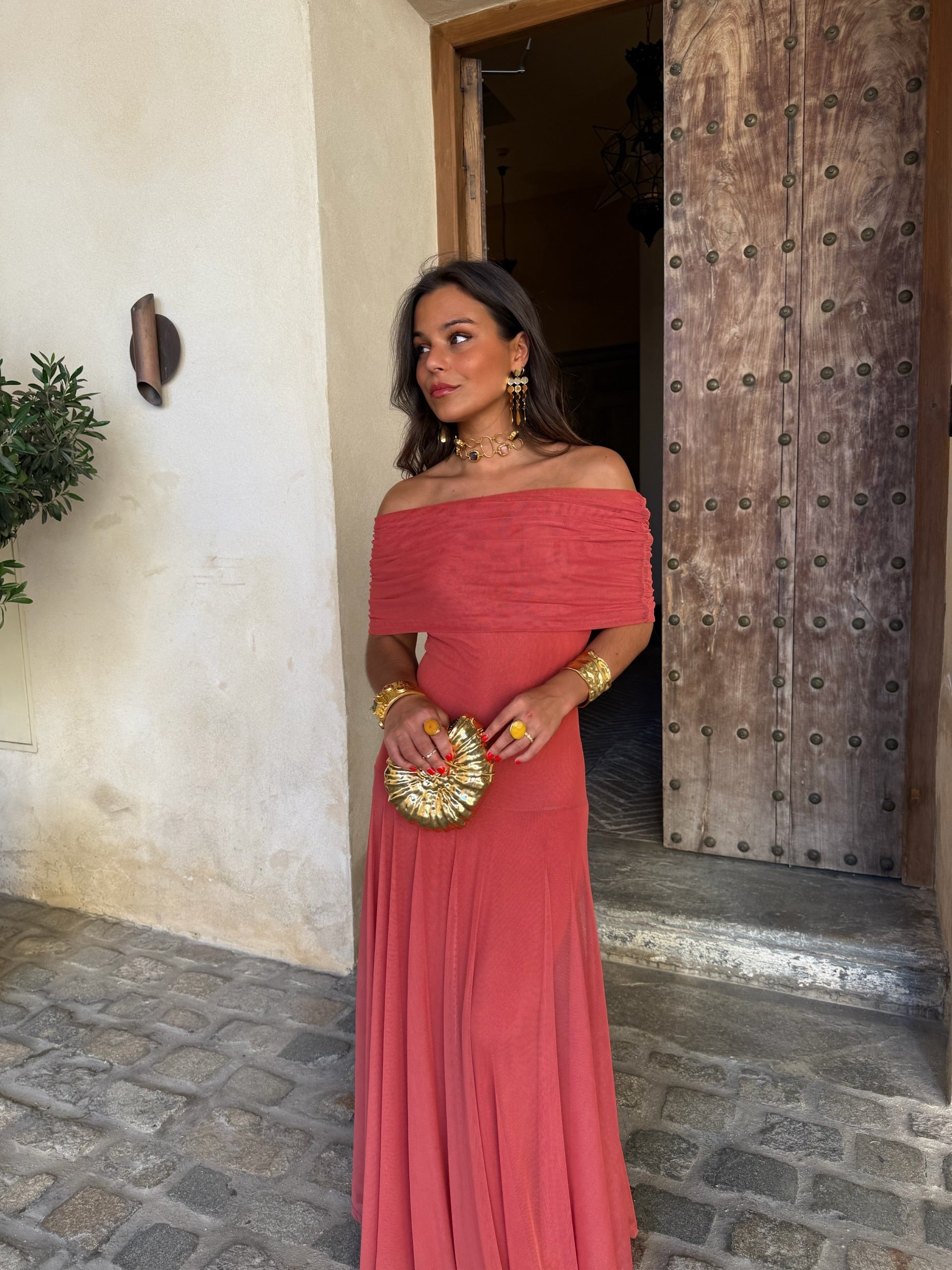 Vestido Toledo en Terracota Claro - Preventa