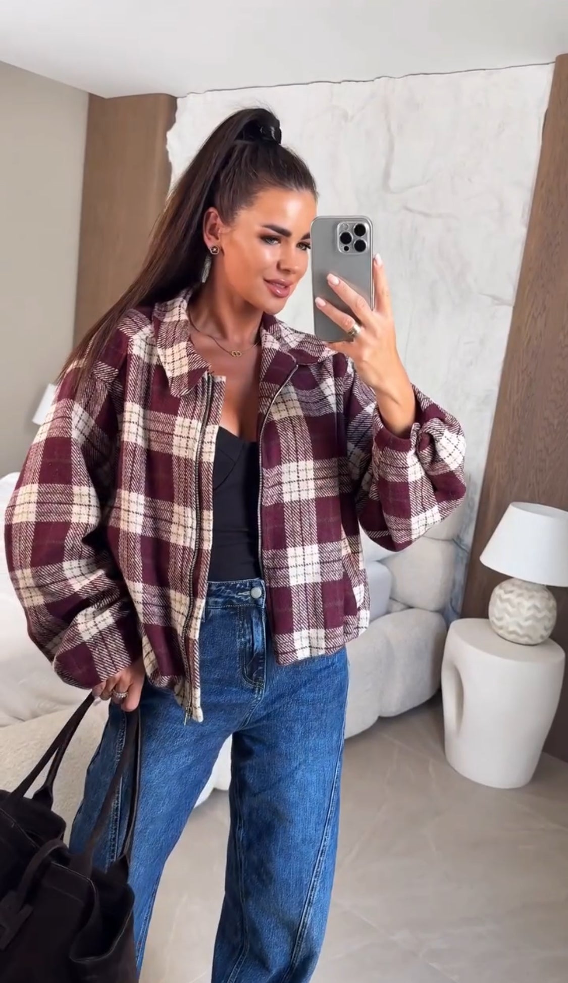 Rossella Check | Chaqueta Acolchada de Cuadros Escoceses