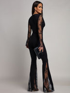 Sevilla Lace | Conjunto Body y Pantalón Campana con Detalle de Encaje