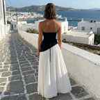 Maia - Vestido maxi sin tirantes