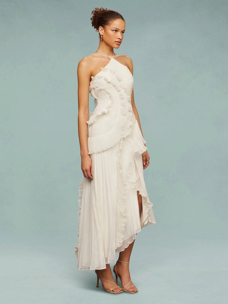 Elena™ | Vestido largo Ocean Whirlpool