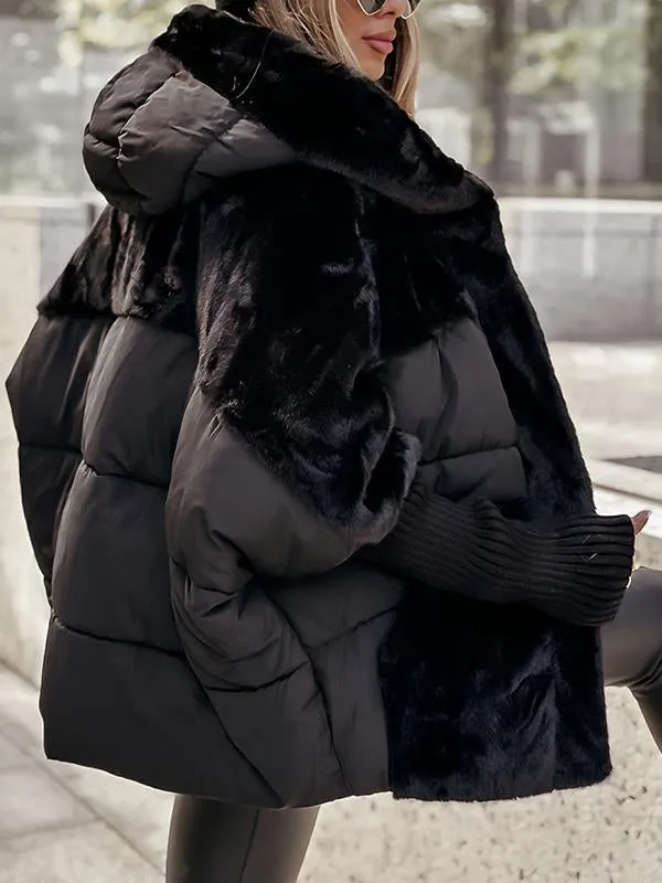 Chaqueta Bomber con Capucha para Mujer