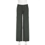 Pantalones de cintura alta estilo urbano