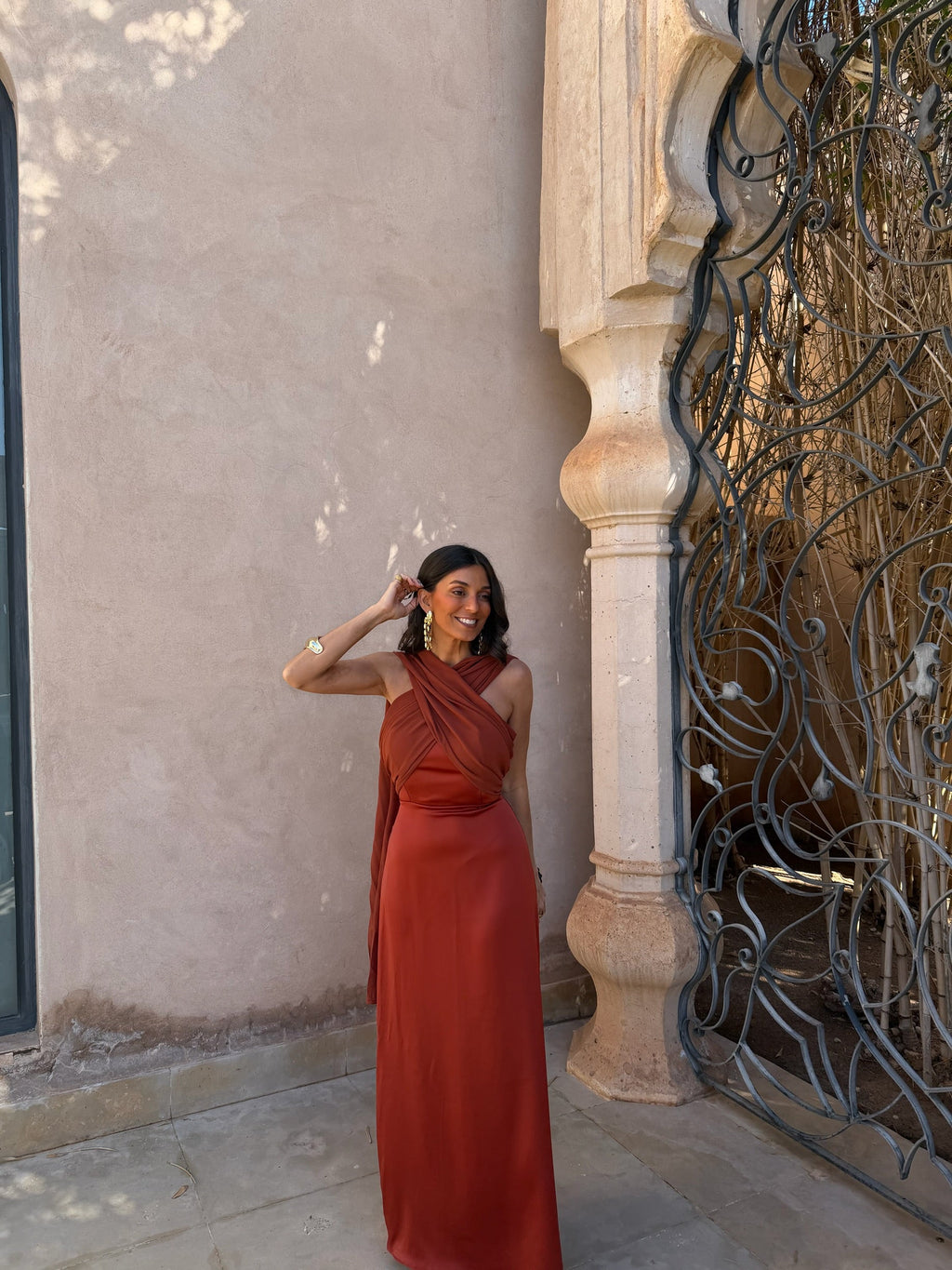 Vestido Triana en Terracota