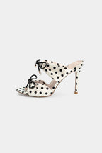 Polka Dots Bow Open Toe Sandals