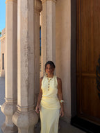 Vestido Medina en Amarillo Claro