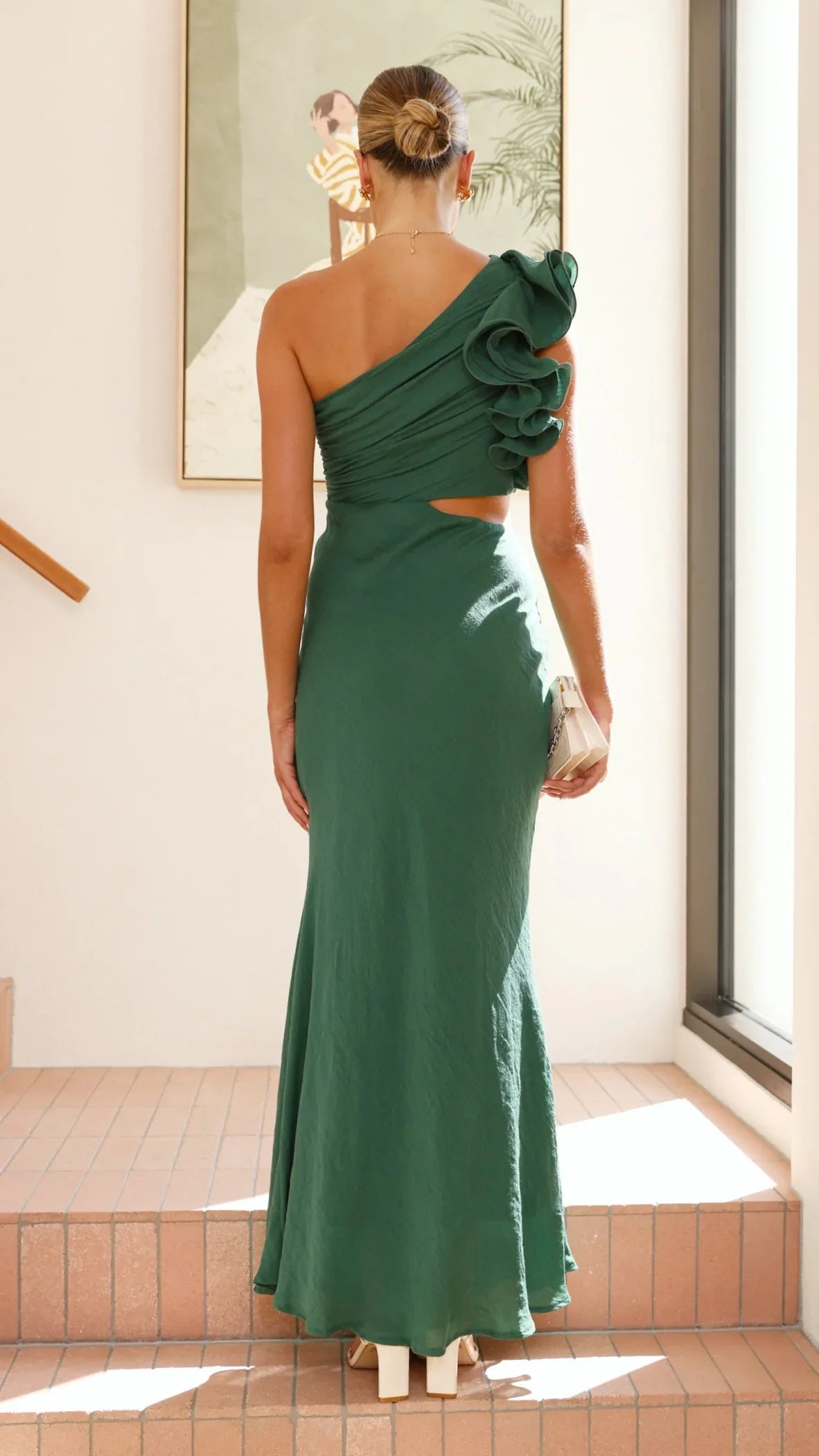 María Vestido de un solo Hombro