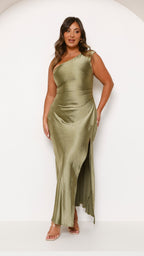 Vestido Maxi Victoria - Verde Oliva