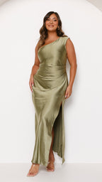 Vestido Maxi Victoria - Verde Oliva