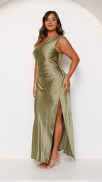 Vestido Maxi Victoria - Verde Oliva