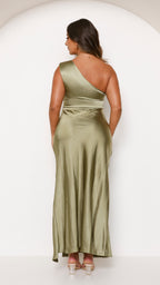 Vestido Maxi Victoria - Verde Oliva