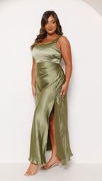 Vestido Maxi Alaria - Verde Oliva