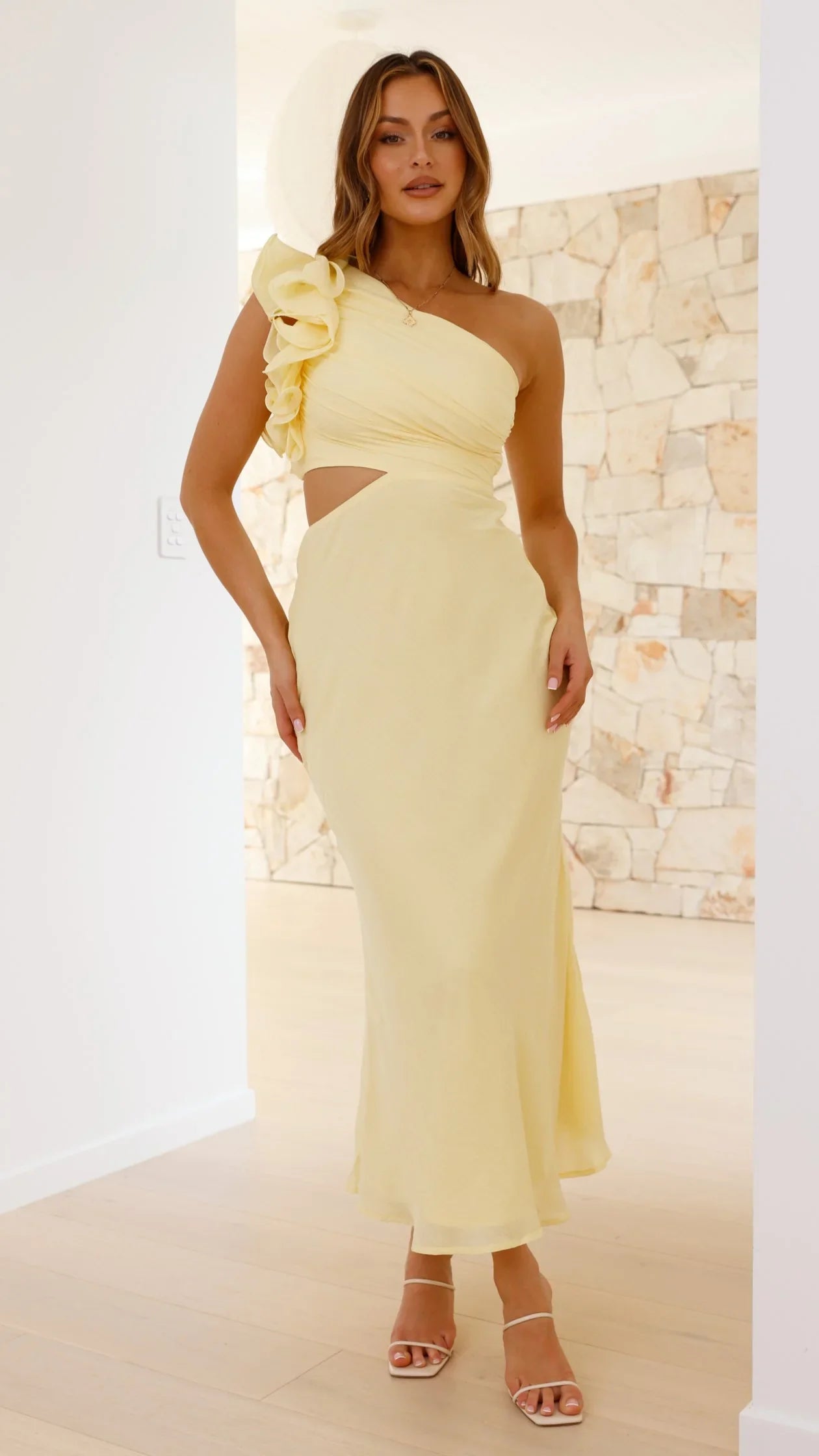 María Vestido de un solo Hombro