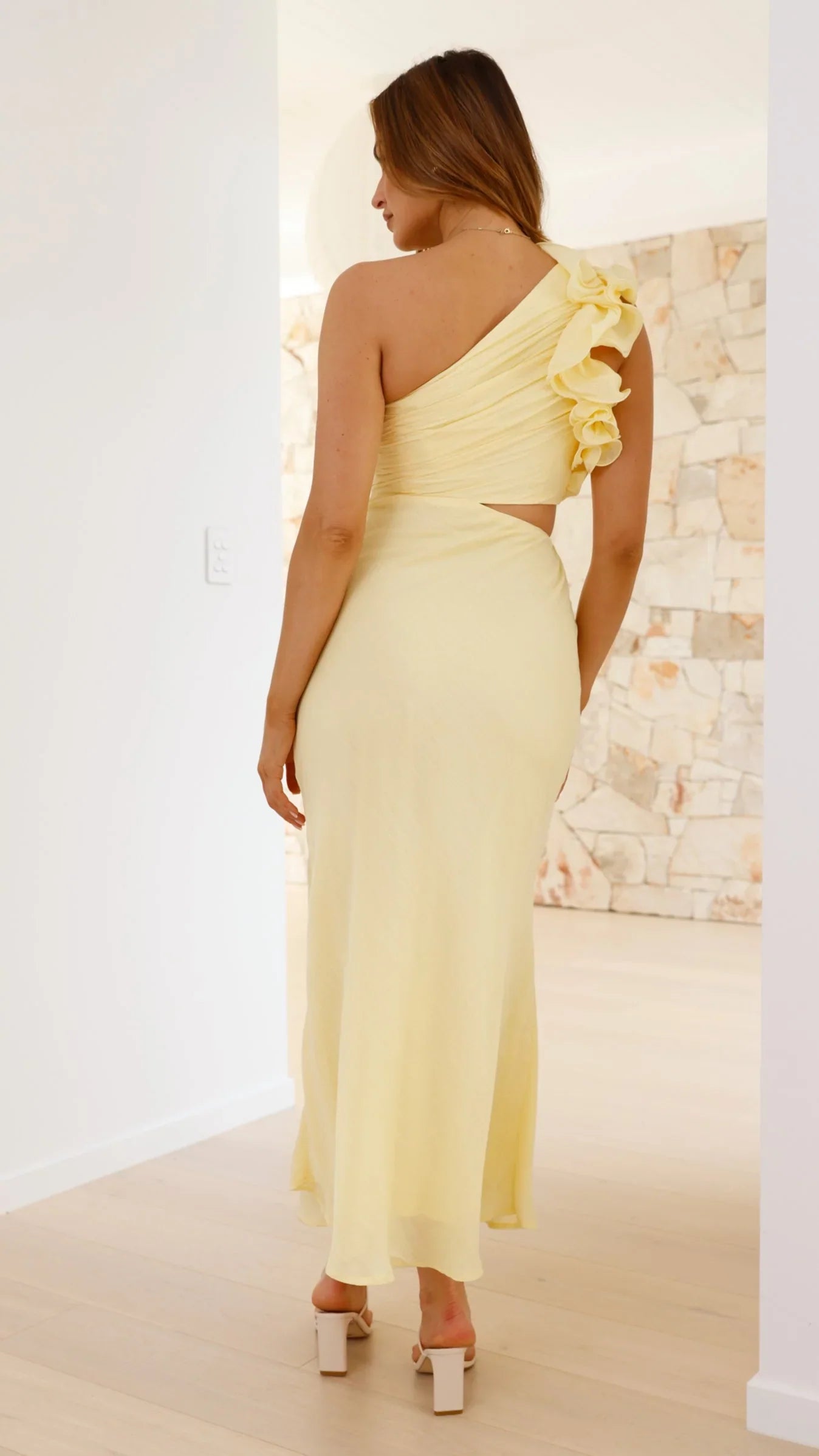 María Vestido de un solo Hombro