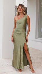 Vestido Maxi Victoria - Verde Oliva