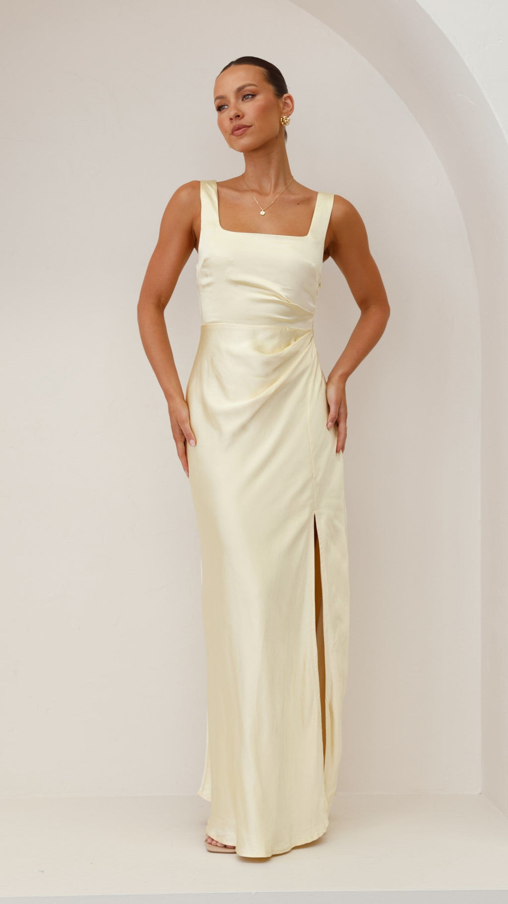 Vestido Maxi Alaria - Amarillo