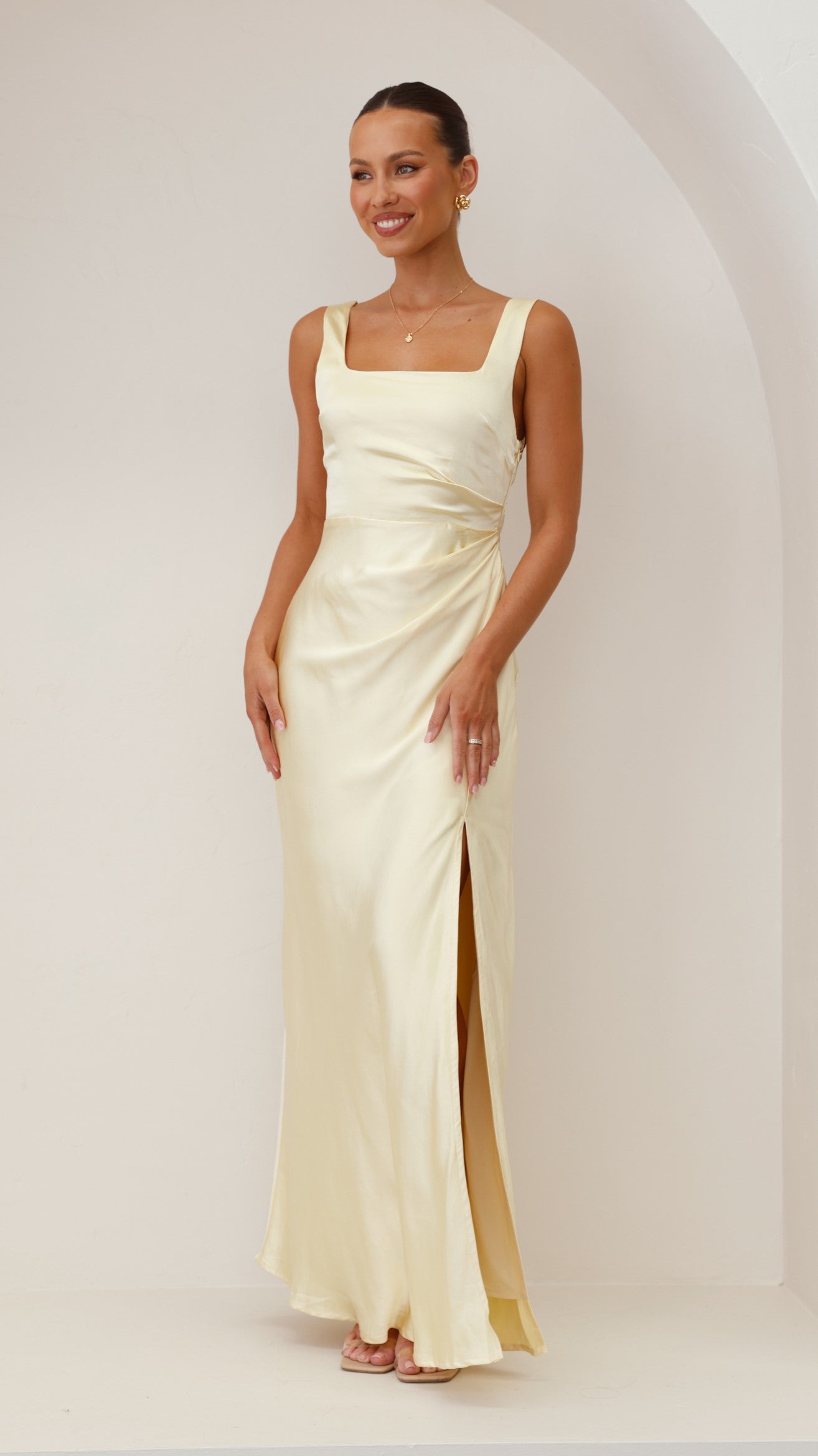 Vestido Maxi Alaria - Amarillo