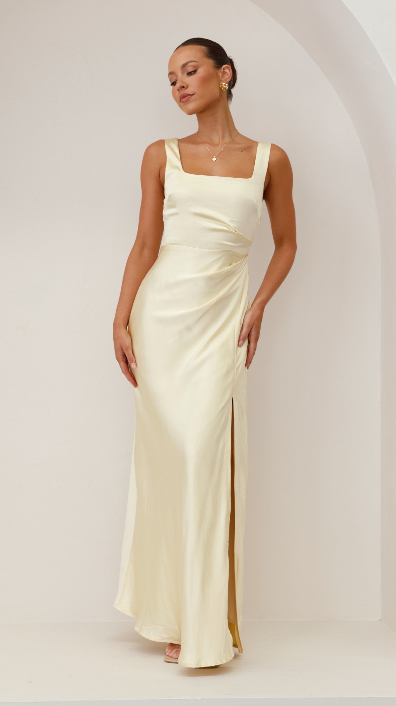 Vestido Maxi Alaria - Amarillo