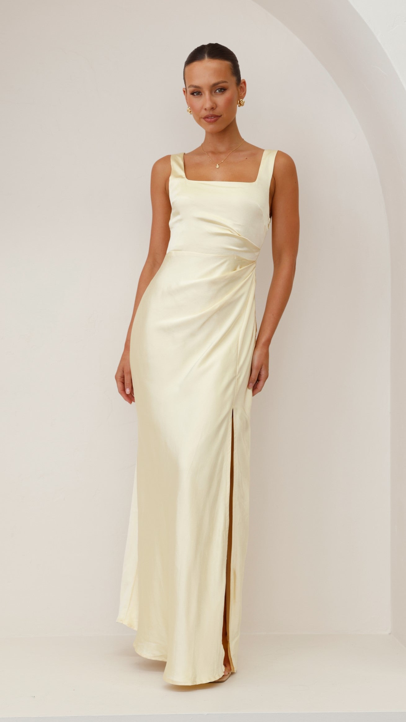 Vestido Maxi Alaria - Amarillo