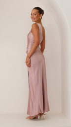 Vestido Maxi Victoria - Rosa Polvoriento