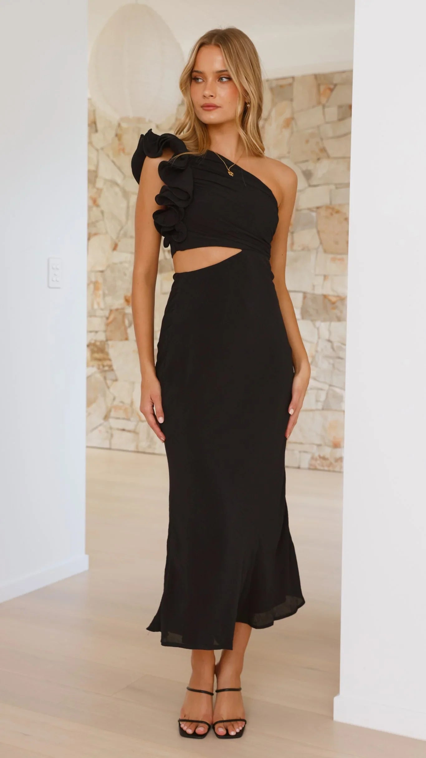 María Vestido de un solo Hombro