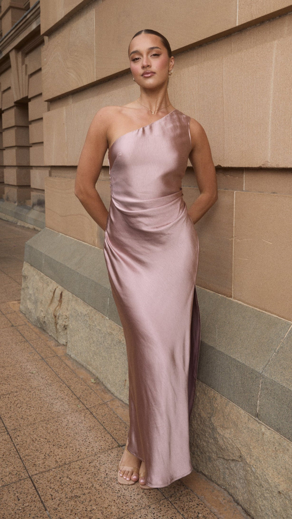 Vestido Maxi Victoria - Rosa Polvoriento