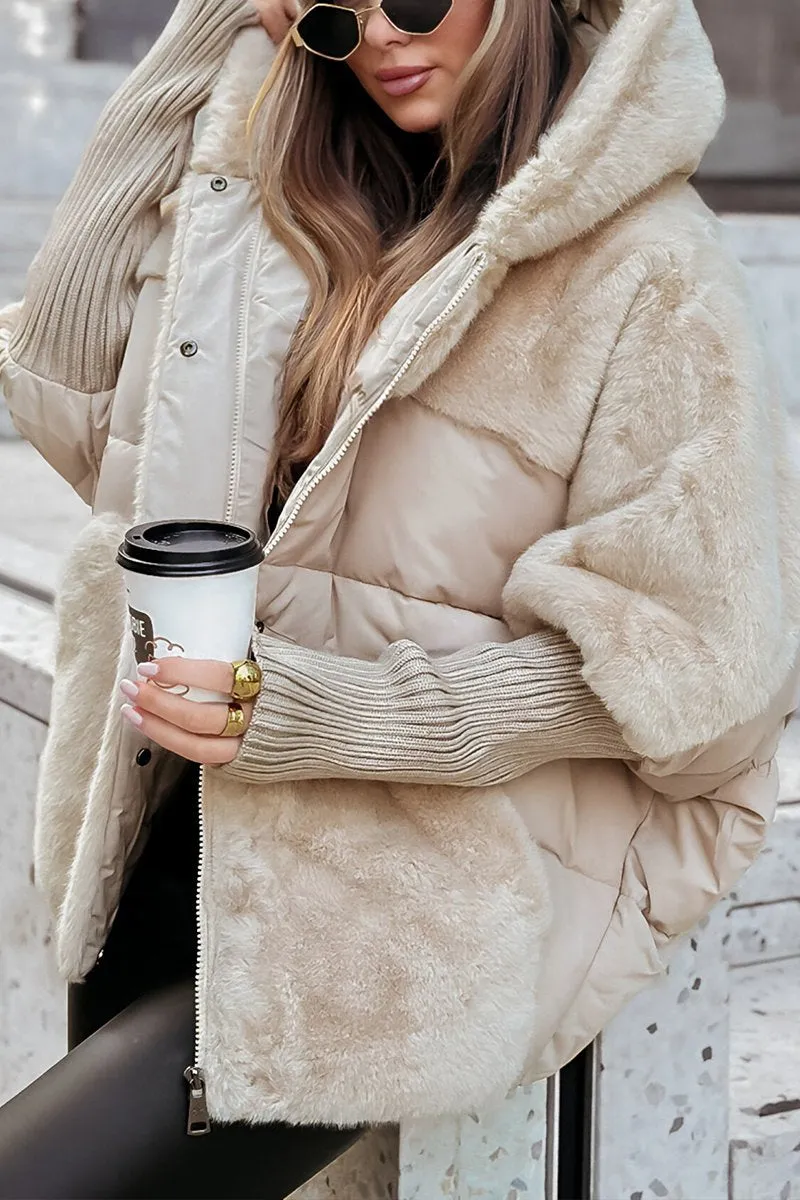 Chaqueta Bomber con Capucha para Mujer