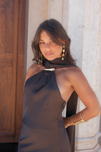 Vestido Safira en marrón