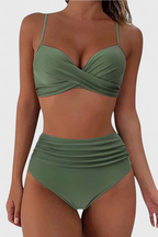 Lison Conjunto de Bikini de Talle Alto con Estilo Sofisticado