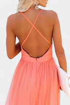 Gergana Vestido Maxi de Tul Sin Mangas
