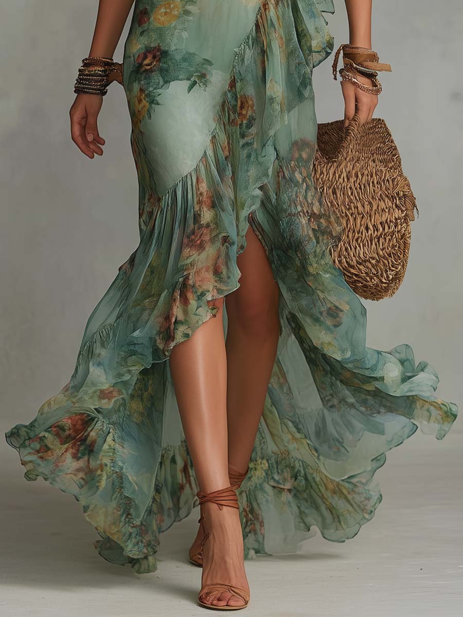 Vestido Martina – Vestido  Maxi Floral Bohemio
