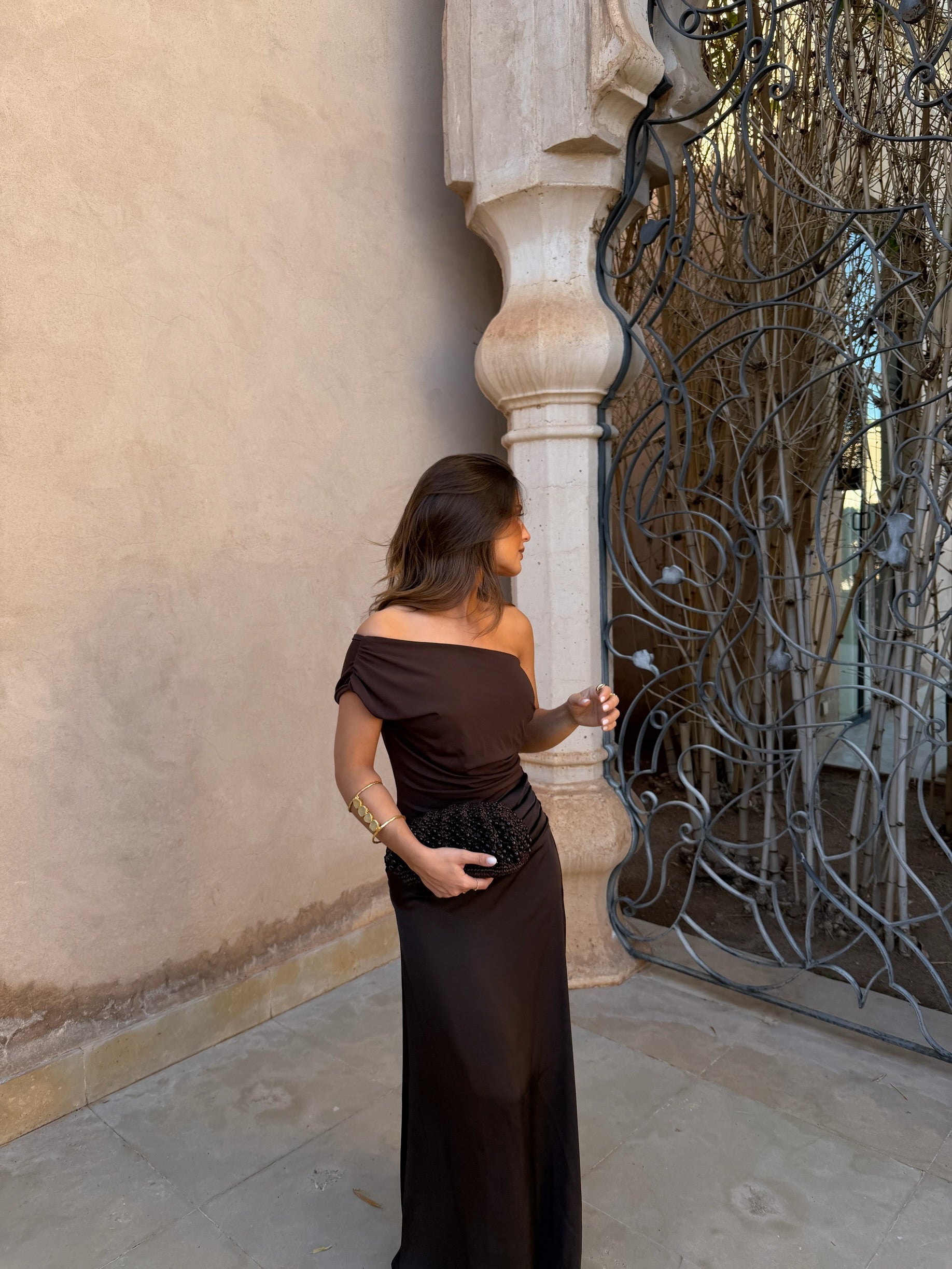 Vestido Amira en Marrón