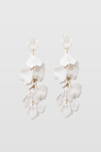 Pendientes de Gotas de Pétalos de Orquídea